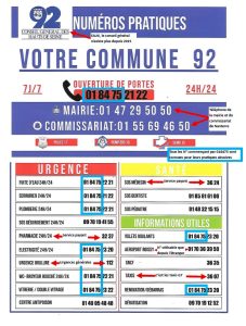 Faux carton de numéros d'urgence distribué dans les Hauts-de-Seine en 2026