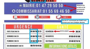Carton rouge pour le carton « Numéros pratiques » distribué dans les Hauts-de-Seine-Sud !